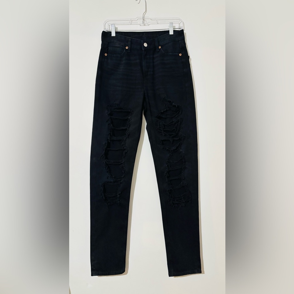 American Eagle Outfitters Black Ripped Skinny Jeans